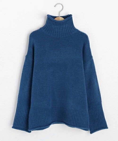 DHOLIC（ディーホリック）の「ロールハイネックニット（ニット/セーター・レディース・ホワイト/グリーン/ブラウン/ブルー/グレー・FREE）」の5枚目の写真