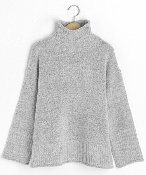 DHOLIC（ディーホリック）の「ロールハイネックニット（ニット/セーター・レディース・ホワイト/グリーン/ブラウン/ブルー/グレー・FREE）」の2枚目の写真