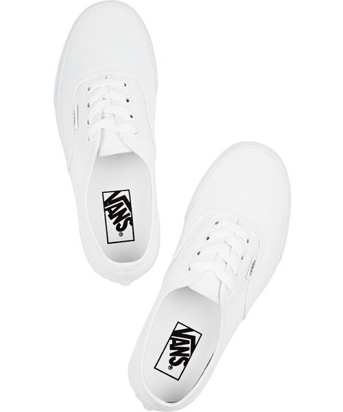 VANS（バンズ）の「Vans Authentic canvas sneakers（スニーカー・レディース・White・US7/US7.5/US6.5/US8/US8.5/US6/US9/US5.5/US9.5/US10.5/US10）」の3枚目の写真