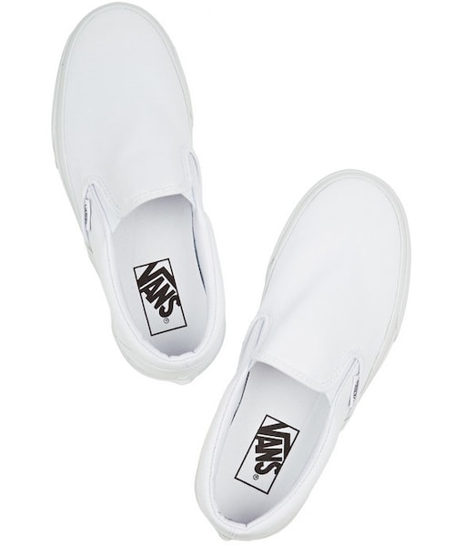 VANS(バンズ)の「Vans Canvas slip-on sneakers(スニーカー・レディース・White・US10.5/US8/US10/US5.5/US6/US6.5/US9.5/US7/US9/US8.5/US7.5)」の7枚目の写真