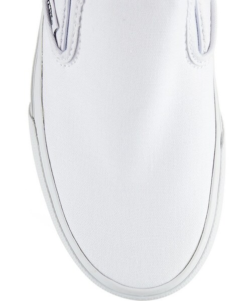 VANS(バンズ)の「Vans Canvas slip-on sneakers(スニーカー・レディース・White・US10.5/US8/US10/US5.5/US6/US6.5/US9.5/US7/US9/US8.5/US7.5)」の2枚目の写真