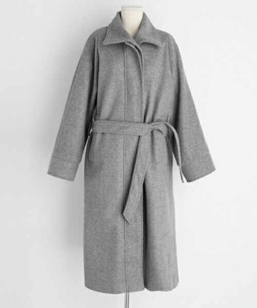 DHOLIC(ディーホリック)の「ストラップ付フライフロントコート(ダウンジャケット/コート・レディース・ホワイト/ブラック/グレー/ブラウン/ベージュ・FREE)」の3枚目の写真