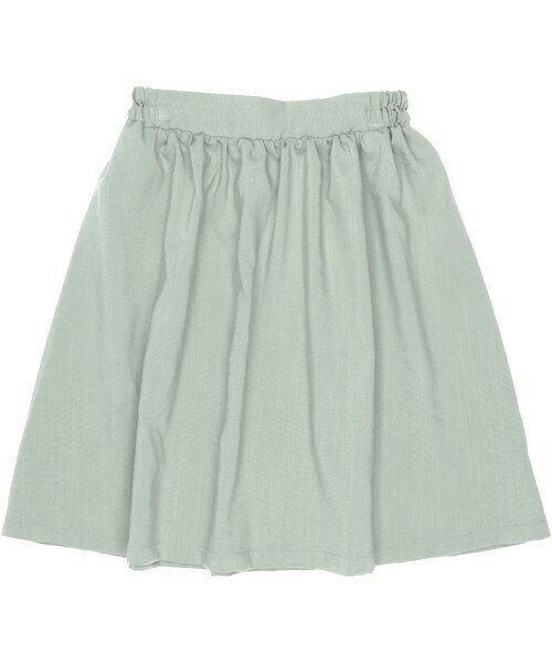 T>>2（ティーツー）の「ギャザー入りスカート（スカート・レディース・04.グリーン/01.ベージュ/02.ピンク/03.グレー/05.ブラック・90-150/M(ママサイズ)）」の3枚目の写真