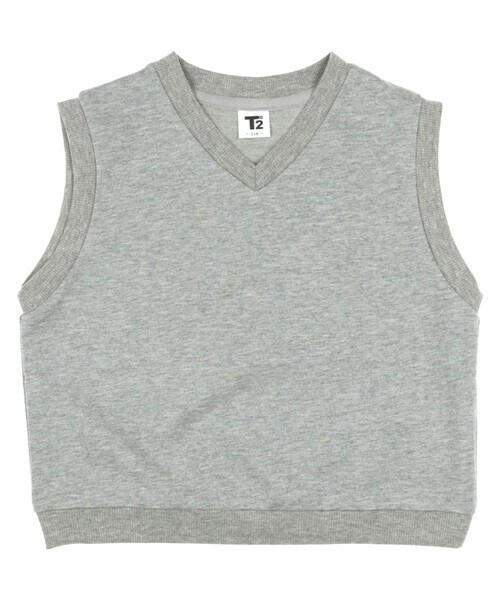 T>>2（ティーツー）の「裏毛ベスト（ベスト・キッズ・05.ブラック/01.グレー/02.ベージュ/03.グリーン/04.ブルー・90-150）」の2枚目の写真