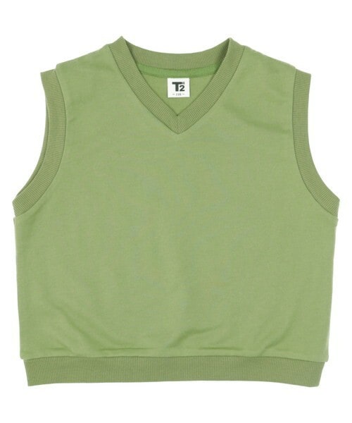 T>>2（ティーツー）の「裏毛ベスト（ベスト・キッズ・05.ブラック/01.グレー/02.ベージュ/03.グリーン/04.ブルー・90-150）」の4枚目の写真