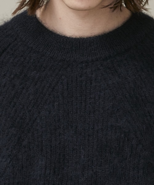 BATONER（バトナー）の「SUPER KIDMOHAIR SIGNATURE CREW NECK