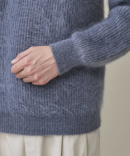 BATONER（バトナー）の「SUPER KIDMOHAIR SIGNATURE CREW NECK