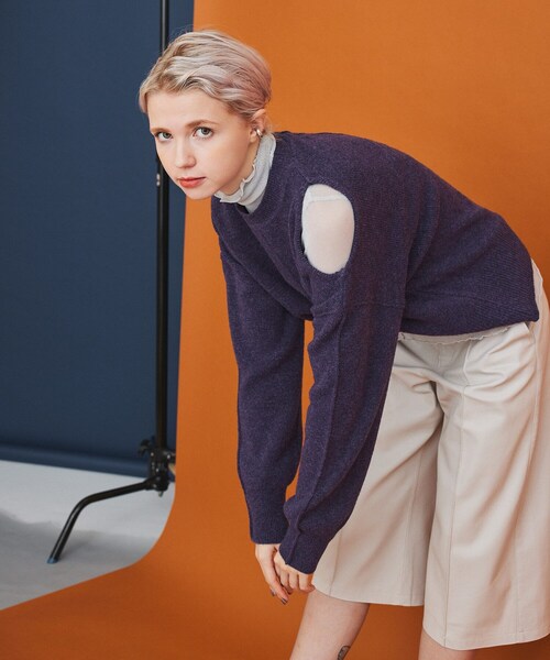 inella ショルダーニットトップス INella（イネラ）の「ショルダーホールニットトップス（）」 - WEAR