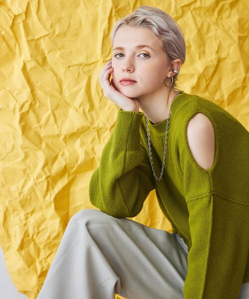 inella ショルダーニットトップス INella（イネラ）の「ショルダーホールニットトップス（）」 - WEAR