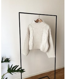 no brand | TURTLE  CABLE KNIT(ニット/セーター)
