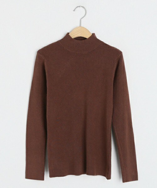 DHOLIC（ディーホリック）の「リブハイネックニット（ニット/セーター・レディース・ホワイト/ブラック/ブラウン/ベージュ/グレー・FREE）」の4枚目の写真