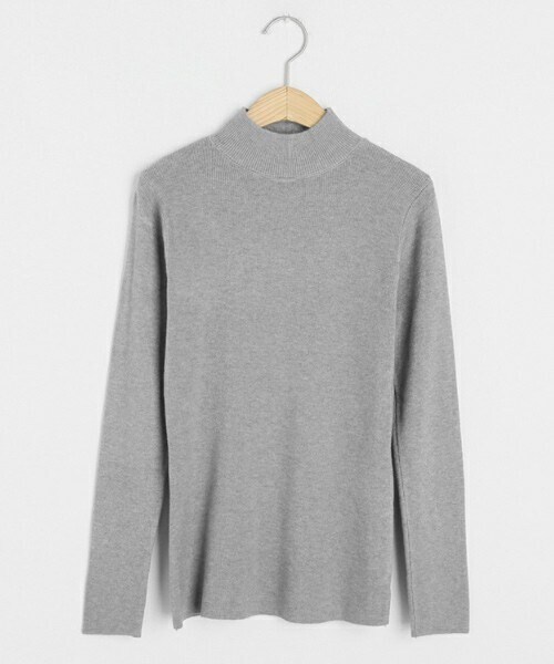 DHOLIC（ディーホリック）の「リブハイネックニット（ニット/セーター・レディース・ホワイト/ブラック/ブラウン/ベージュ/グレー・FREE）」の3枚目の写真