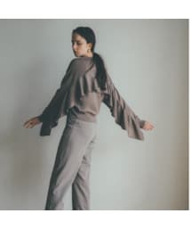 CLANE（クラネ）の「CLANE クラネ “BACK FRILL KNIT TOPS
