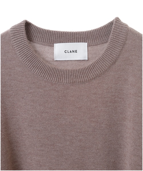 CLANE（クラネ）の「CLANE クラネ “BACK FRILL KNIT TOPS