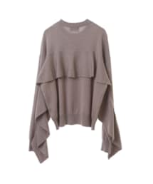CLANE（クラネ）の「CLANE クラネ “BACK FRILL KNIT TOPS