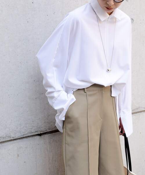 no brand(ノーブランド)の「T/RデザインステッチオーバーBL(シャツ/ブラウス・レディース・その他)」の6枚目の写真