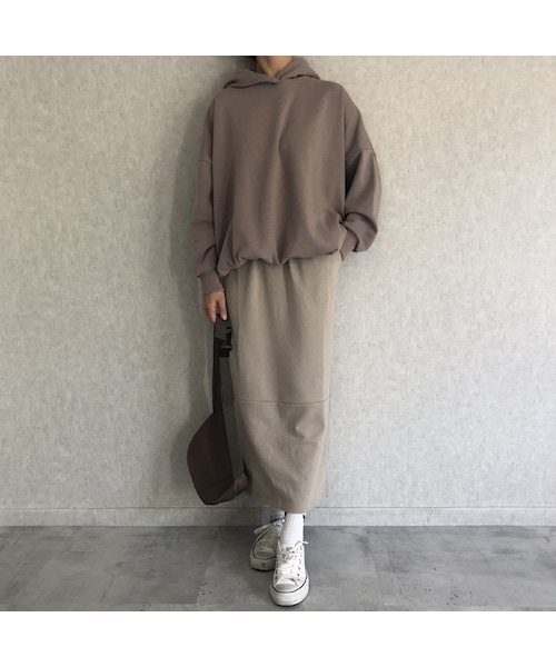 copine（コピン）の「大人リラックスカジュアル！スウェットロングスカート(2color)【クリックポスト対象商品】（スカート・レディース・その他）」の2枚目の写真