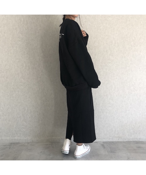 copine（コピン）の「大人リラックスカジュアル！スウェットロングスカート(2color)【クリックポスト対象商品】（スカート・レディース・その他）」の10枚目の写真