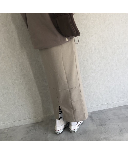 copine（コピン）の「大人リラックスカジュアル！スウェットロングスカート(2color)【クリックポスト対象商品】（スカート・レディース・その他）」の6枚目の写真