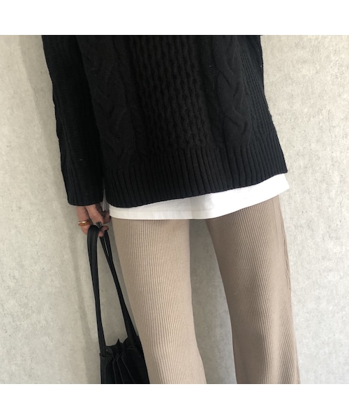 copine(コピン)の「12月6日再々入荷!着回し優秀item!簡単レイヤード風ハーフインナー【クリックポスト対象商品】(その他アンダーウェア/インナー・レディース・その他)」の4枚目の写真