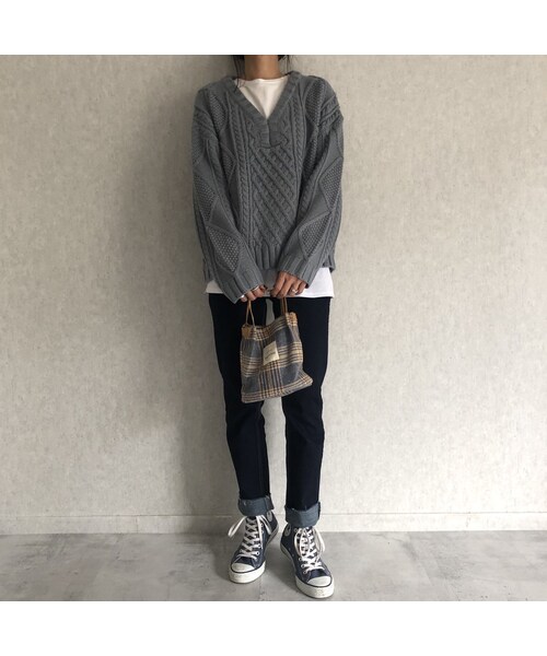 copine(コピン)の「楽な着心地ストレッチ!裾切りっぱなしデザインストレートデニム(2size)【クリックポスト対象商品】(デニムパンツ・レディース・その他)」の2枚目の写真