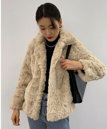 no brand | smooth far coat(ムートンコート)