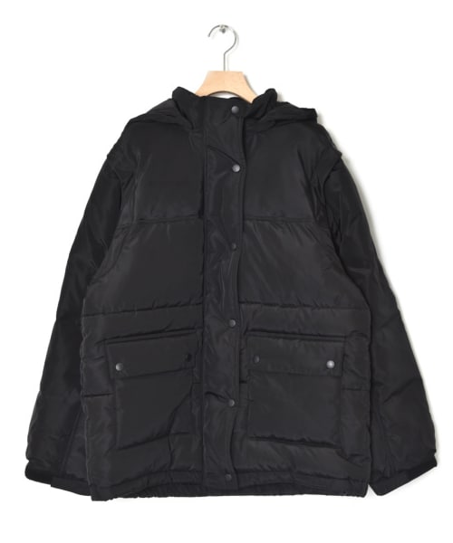 w closet（ダブルクローゼット）の「袖外し可能なエコダウン（ジャケット/アウター・レディース・オフホワイト/サンドベージュ/オレンジ/ブラック・FREE/M/L/S）」の2枚目の写真