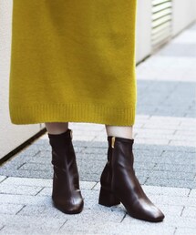LE TALON | 《予約》GRISE 5.5cmスクエアショートブーツ◆(シューズ)