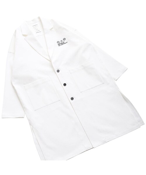 ジャケット・アウター SHAREEF COTTON PIQUE LABORATORY COAT SHAREEF