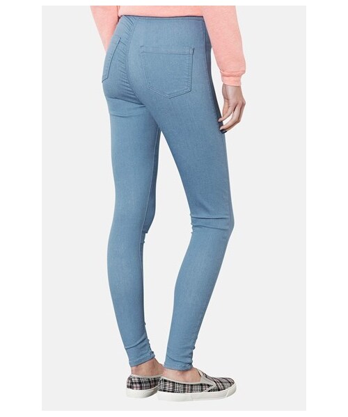 TOPSHOP（トップショップ）の「Topshop Moto 'Joni' High Rise Skinny Jeans (Light Blue)（デニムパンツ・Light Blue・Regular 30 (28-29 US)/Regular 32 (30-31 US)/Regular 25 (24 US)/Regular 34 (31-32 US)/Regular 28 (27 US)/Regular 26 (25-26 US)）」の3枚目の写真