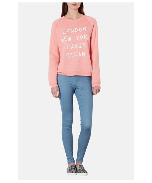 TOPSHOP（トップショップ）の「Topshop Moto 'Joni' High Rise Skinny Jeans (Light Blue)（デニムパンツ・Light Blue・Regular 30 (28-29 US)/Regular 32 (30-31 US)/Regular 25 (24 US)/Regular 34 (31-32 US)/Regular 28 (27 US)/Regular 26 (25-26 US)）」の5枚目の写真