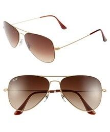 Ray-Ban | Ray-Ban 58mm Steel Aviator Sunglasses(サングラス)