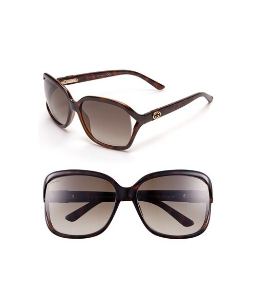 Gucci（グッチ）の「Gucci 60mm Oversized Sunglasses（サングラス）」 - WEAR