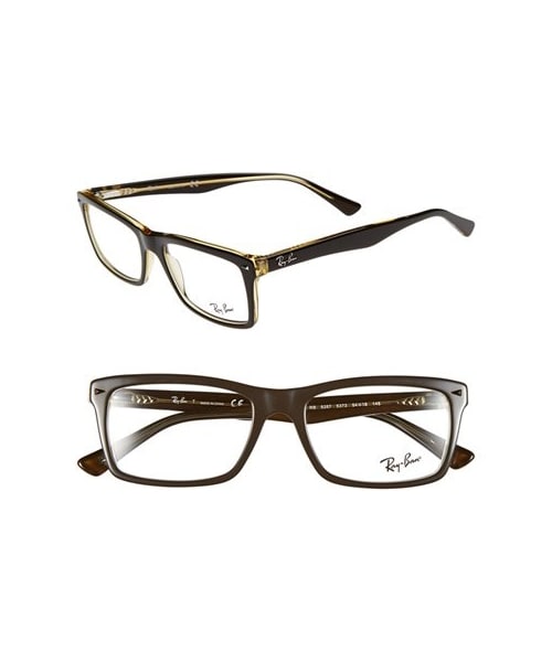 Ray-Ban（レイバン）の「Ray-Ban 54mm Optical Glasses (Online Only)（メガネ・Black/Brown）」の2枚目の写真
