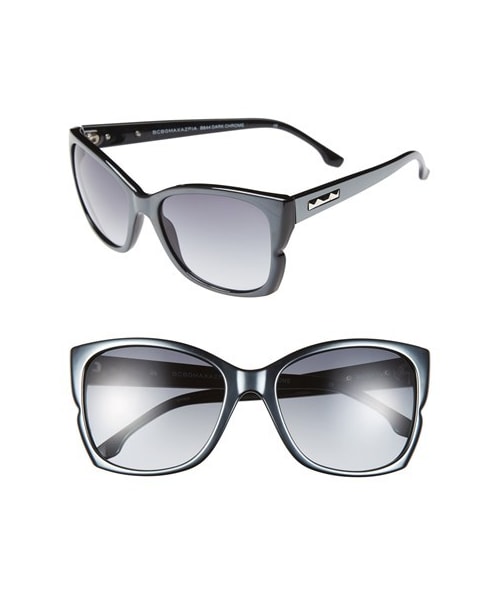 BCBGMAXAZRIA(ビーシービージーマックスアズリア)の「BCBG MAXAZRIA BCBGMAXAZRIA 56mm Butterfly Sunglasses(サングラス・Chrome Dark/Black/Tortoise)」の1枚目の写真