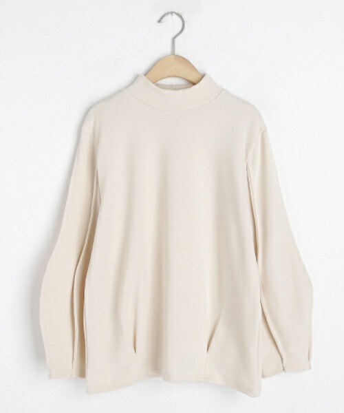 DHOLIC（ディーホリック）の「ハーフネックパフニット（ニット/セーター・レディース・ブルー/ベージュ/ホワイト・FREE）」の2枚目の写真