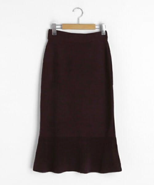 DHOLIC（ディーホリック）の「ニットマーメイドスカート（スカート・レディース・ブラウン/レッド/ブラック/ベージュ・FREE）」の4枚目の写真