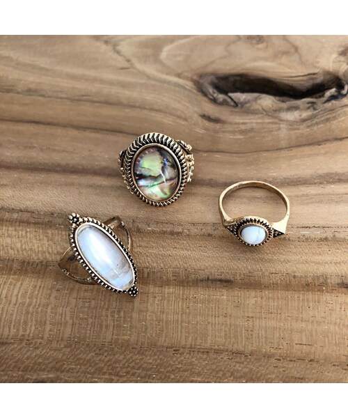 copine（コピン）の「12月6日再入荷！アンティーク調おしゃれリング ゴールド(3点SET)【クリックポスト対象商品】（リング・レディース・その他）」の12枚目の写真