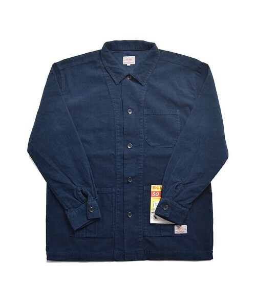 BIG MIKE ストライプ カバーオール Mセットアップ BIG MIKE（ビッグマイク） カバーオール ビックマイク/ 26春夏新作