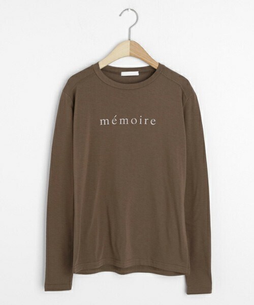 DHOLIC（ディーホリック）の「memorieラウンドTシャツ（Tシャツ/カットソー・レディース・ホワイト/ベージュ/ブラック/ブラウン・FREE）」の3枚目の写真