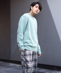 BOYSHE | プレミアムラム クルーネックニット　ミント(ニット/セーター)