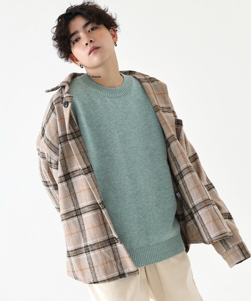 BOYSHE（ボーイシー）の「プレミアムラム クルーネックニット　ミント（ニット/セーター・レディース・その他）」の6枚目の写真