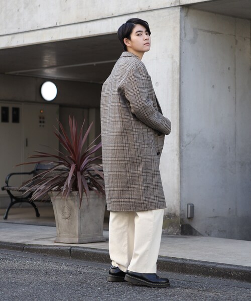 BOYSHE(ボーイシー)の「ウール90% チェックチェスターコート(チェスターコート・レディース・その他)」の8枚目の写真