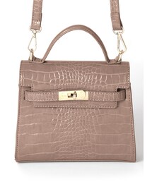 GRL | 2Wayスクエアクロコダイル型押しショルダーバッグ(ショルダーバッグ)
