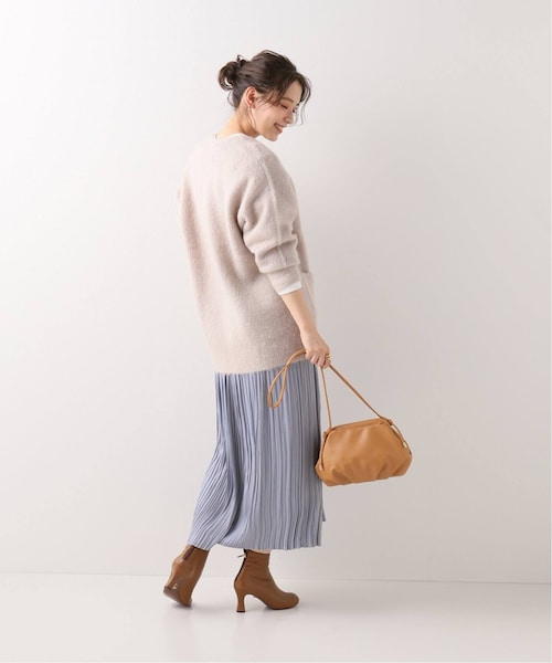 B.C STOCK（ベーセーストック）の「カッセンサテンプリーツスカート（スカート・ブラック/フリー/在庫あり）」の14枚目の写真