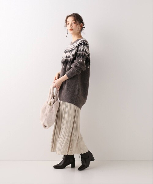 B.C STOCK（ベーセーストック）の「カッセンサテンプリーツスカート（スカート・ブラック/フリー/在庫あり）」の10枚目の写真