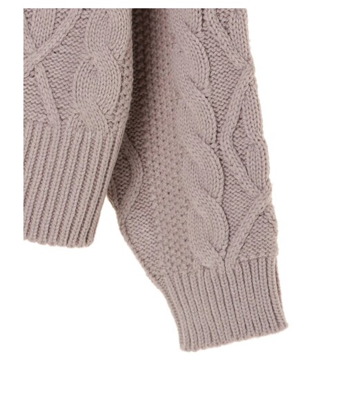 Green Parks(グリーンパークス)の「・RAY CASSIN アランガラバックリボンニット(トップス・アイボリー/ブラック/グレーベージュ・F)」の12枚目の写真