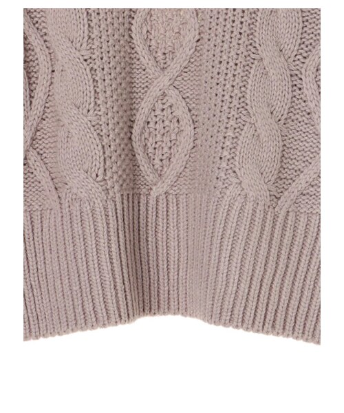 Green Parks(グリーンパークス)の「・RAY CASSIN アランガラバックリボンニット(トップス・アイボリー/ブラック/グレーベージュ・F)」の13枚目の写真