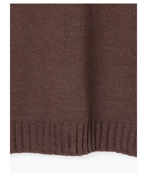 Green　Parks（グリーンパークス）の「サイドリブスリットVニットチュニック（トップス・アイボリー/グレー/ブラック/ブラウン/ブルーグリーン・F）」の21枚目の写真