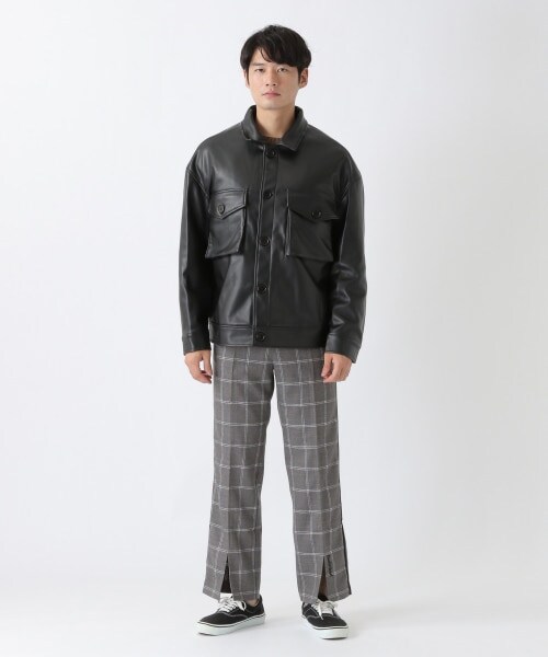 ALAND（エーランド）の「V2／フェイクレザージャケット（）」 - WEAR